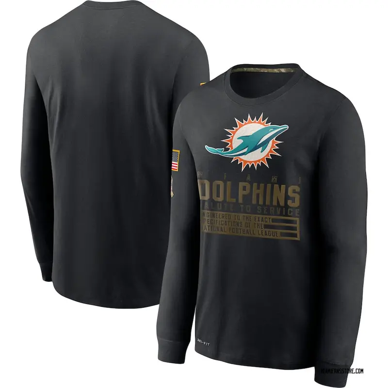 miami dolphins long sleeve jersey